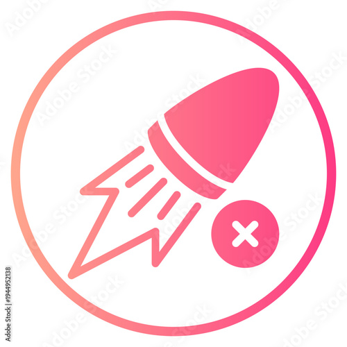 delete gradient icon