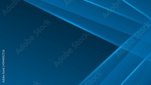 Stylish dark blue backdrop with intersecting sharp geometric shapes