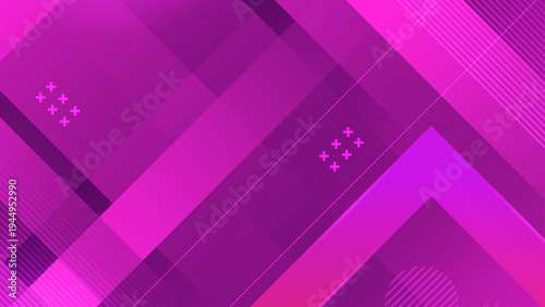 Eye catching purple and magenta abstract background with sharp geometric shapes and neon accents for creative digital media