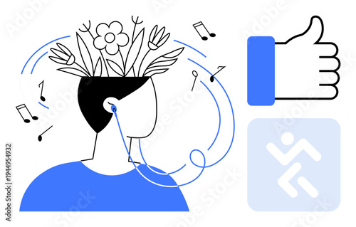 Music inspires creativity and mental well-being. Music fosters a positive mindset and encourages relaxation. Musics impact extends to mental health and self-expression. Usage mental health awareness