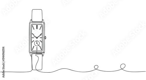 Vector illustration of smartwatch with wristband