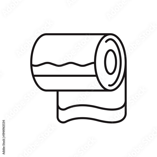 tissue paper icons minimalist flat style design, tissue paper Vector illustration on white background