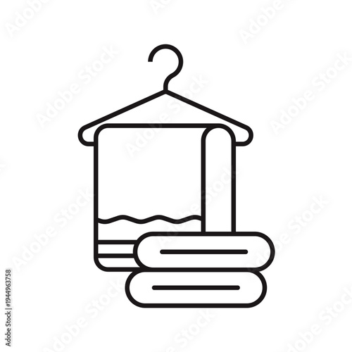 towel icons minimalist flat style design, towel Vector illustration on white background