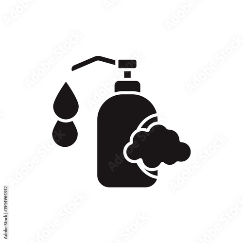 shower gel icons minimalist flat style design, shower gel Vector illustration on white background