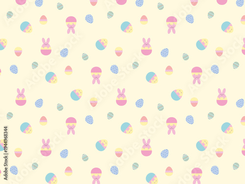 イースターのポップでかわいい背景素材