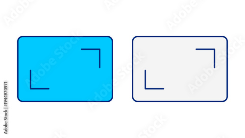 Aspect Ratio Frame Adjustment Symbol For Screen Layout Proportion Control Color Icon