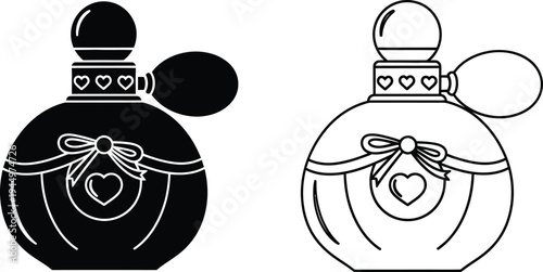 Perfume bottle illustration Vector
