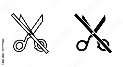 Scissors Cutting Tool Business Icon