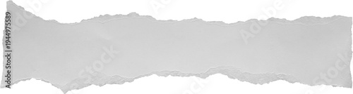 White ripped paper torn edges strips isolated on black background