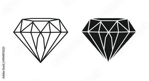 Diamond Gemstone Icons Vector Comparison Value