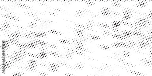 Abstract dotted halftone gradient texture. Fading polka dot background.