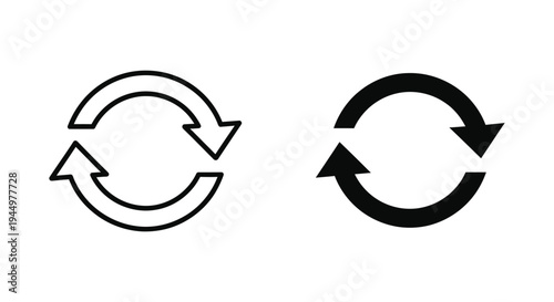 Refresh Arrows Icon Set Commercial Use