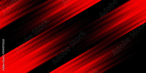 Halftone dots red and blue color pattern gradient grunge texture background. Dot pop art comic sport style vector illustration. modern background