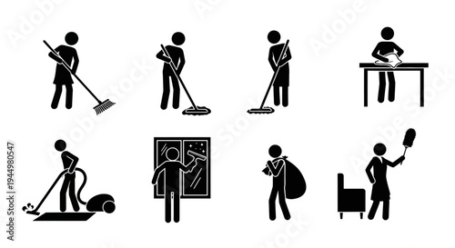 People Doing Household Chores