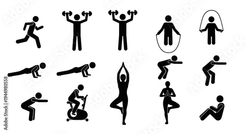 Fitness Stick Figures