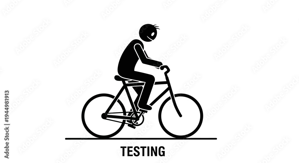 Fototapeta premium Cycling Test Concept