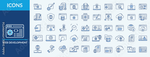 Web Development Icon Set Collection
