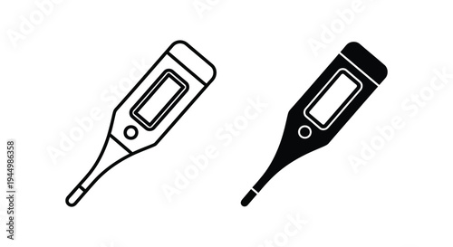 Thermometer Medical Icons Health Monitoring