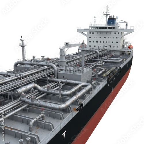 Oil and Gas Transportation Vessel in Action