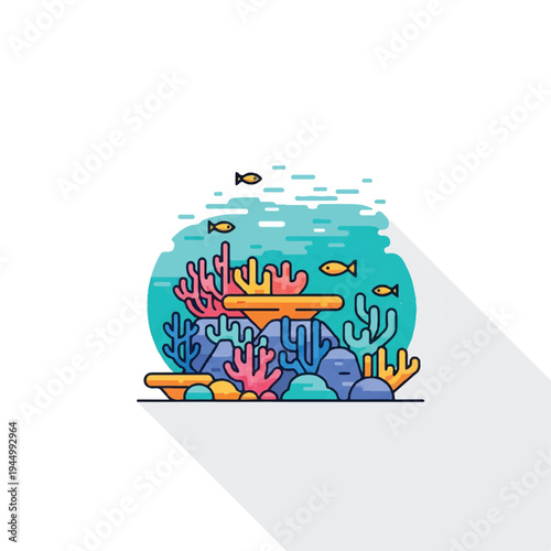 Colorful Fish and Coral Reef Scene 9.