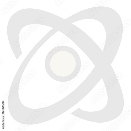 illustration Abstract gray atomic symbol science technology concept