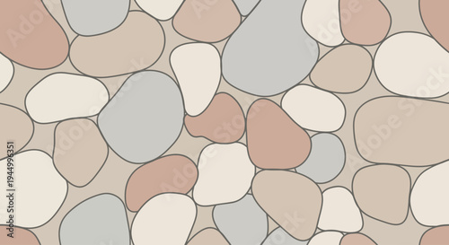 Colorful stones in various shapes.