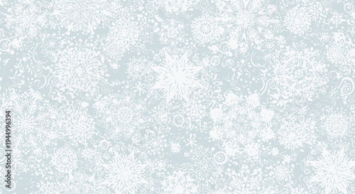 Snowflakes falling gently in winter.