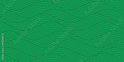farm green banner, organic abstract background with fields. wavy green lines, natural organic products. ecology background. striped farmer green Pattern