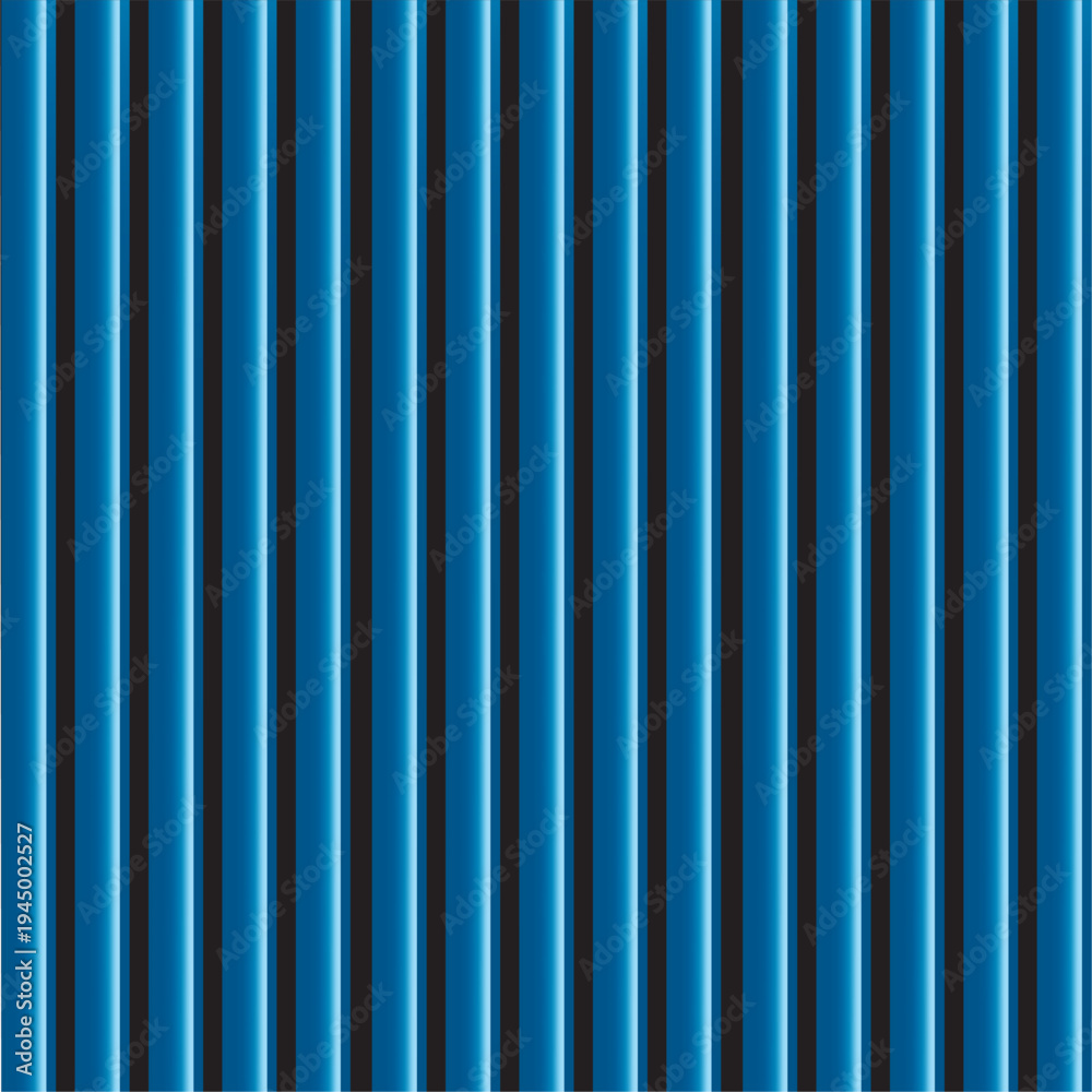 Obraz premium Rhythmic Verticality: An abstract pattern of repeating vertical lines in shades of blue, creating a sense of order, depth and subtle visual interest.