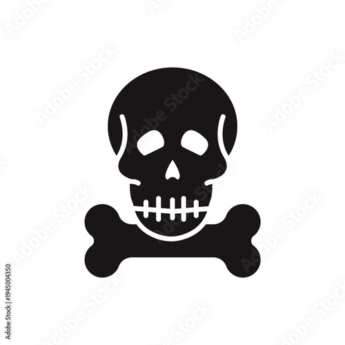 human bone icons  minimalist flat style design, human bone Vector illustration  on white background