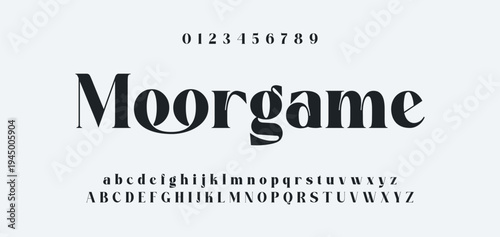 Luxury alphabet letters font and number. Typography elegant wedding classic lettering serif fonts decorative vintage retro concept. vector illustration