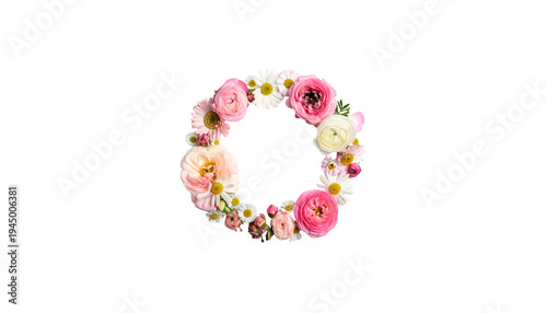 A beautiful design featuring pink flowers and nature-inspired patterns, arranged..