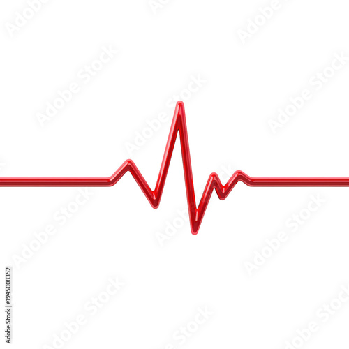 Ecg heartbeat pattern on black background