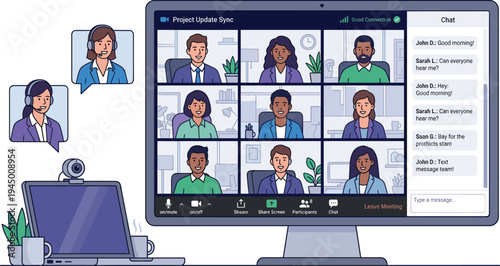 Dynamic Virtual Conference Facilitating Productive Teamwork and Seamless Digital Communication in a Modern Workplace Setting