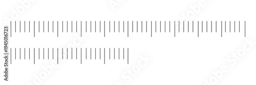 Set of measuring chart with 10cm, 5cm centimeters. Collection of ruler scale 50 mm, 100mm, without numbers. Templates of ruler scale. Length measurement heigh. Ruler measuring scale icon. 