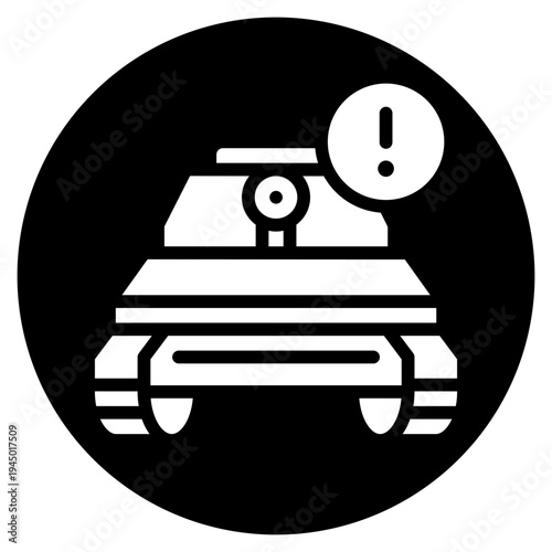 warning glyph icon