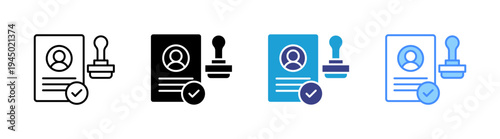 Licensing icon set multiple style collection