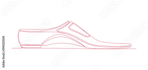 Foot arch support insole contour icon isolated on white background.