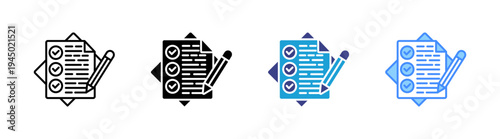 Test icon set multiple style collection