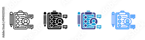 Test icon set multiple style collection