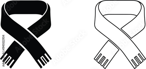 Black and white awareness ribbon symbol Vector