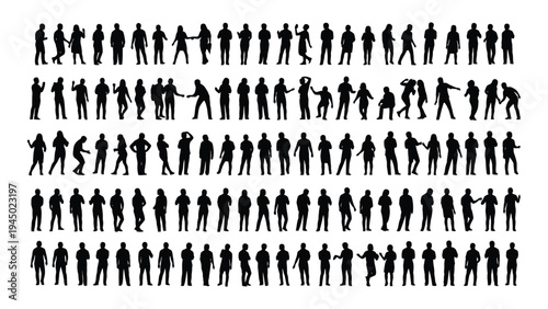 A comprehensive analysis of human silhouettes in various poses and gestures