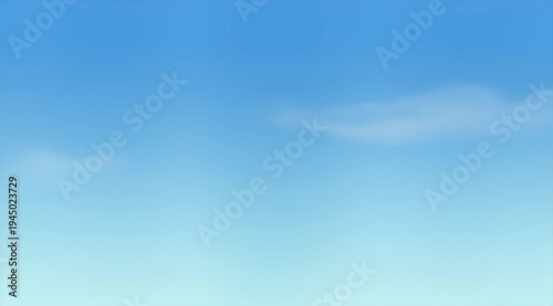 Bright blue sky with a few wispy clouds in the distance above