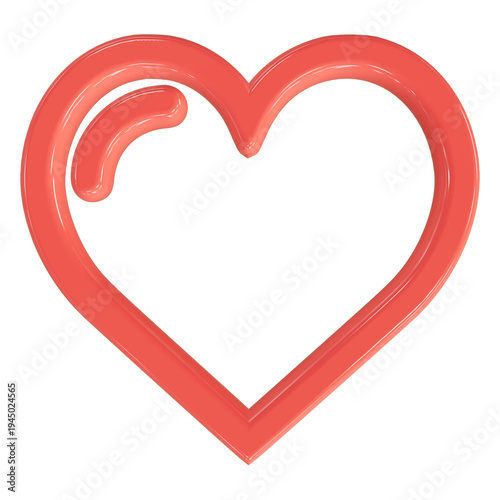 Konstfotografi Heart Like Icon for Favorite Items