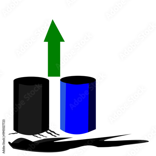 Crude oil price increase due to supply chain disruption