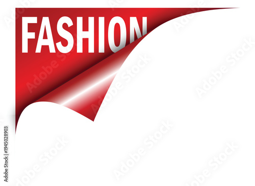 Red fashion text minimal elegance