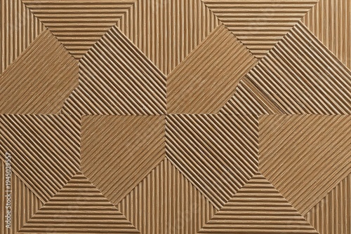 Intricate Woven Natural Fiber Geometric Pattern Background Texture