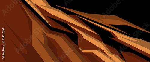 decal design for racing car wrap. Featuring sharp red, black, and gray elements with modern aggressive styling.