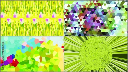 Tile patterns, fabric patterns, graphic design.