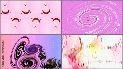 Tile patterns, fabric patterns, graphic design.
